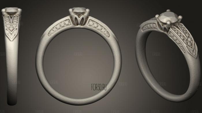 Diamond ring 3d stl модель для ЧПУ